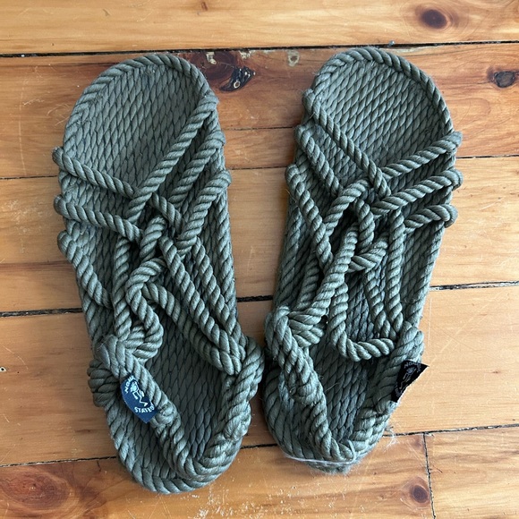 Nomadic State of Mind - JC Sandal Handmade Woven Adjustable Sustainable green 8 - Picture 1 of 4